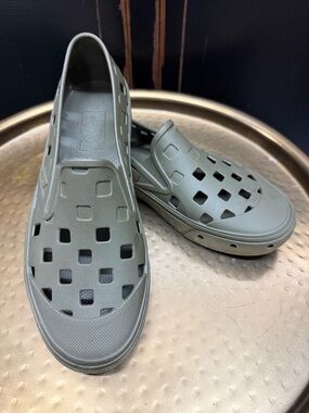 Vans Slip On TRK Olive Green Ventilated Shoes